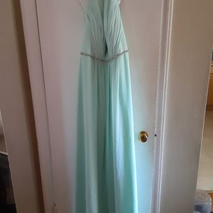 Teal prom dress